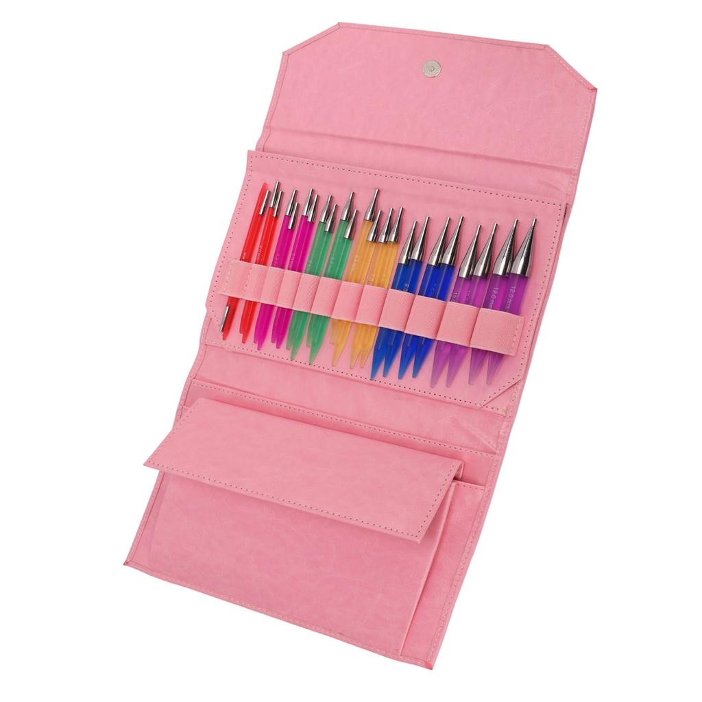 Набор для вязания из 12 пар, 12 разных размеров, удобная ручка, глянцевый полированный внешний вид, акрил