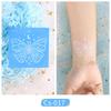 Trendy White Flower Temporary Tattoo Stickers for Face & Arm