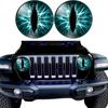 2 шт. Наклейки на фары Beast Eyes, круглые наклейки Beastly Eyes Look, наклейки на переднюю часть мотоцикла, наклейки на окно автомобиля, бампер, декоративная наклейка