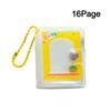 2 Inch Mini Photo Album Snap Button Design Backpack Keyring Photo Card Holder Portable Name Card Book Cartoon Transparent Album