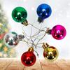 12Pcs Christmas Balls Hanging Ornament 3cm Diameter Colored Balls Party Venue Atmosphere Decoration Accessories Xmas Tree Pendant Christmas Mall