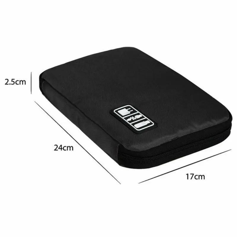 Cable Organizer Storage Bag System Kit Case USB Data Cable Earphone Wire Pen Power Bank SD Card Digital Gadget Device Travel Bag