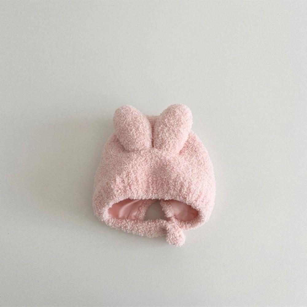 Autumn Winter Bunny Ear Hat Plush Infant Bonnet Cute Newborn Fetal Cap For Baby Boys