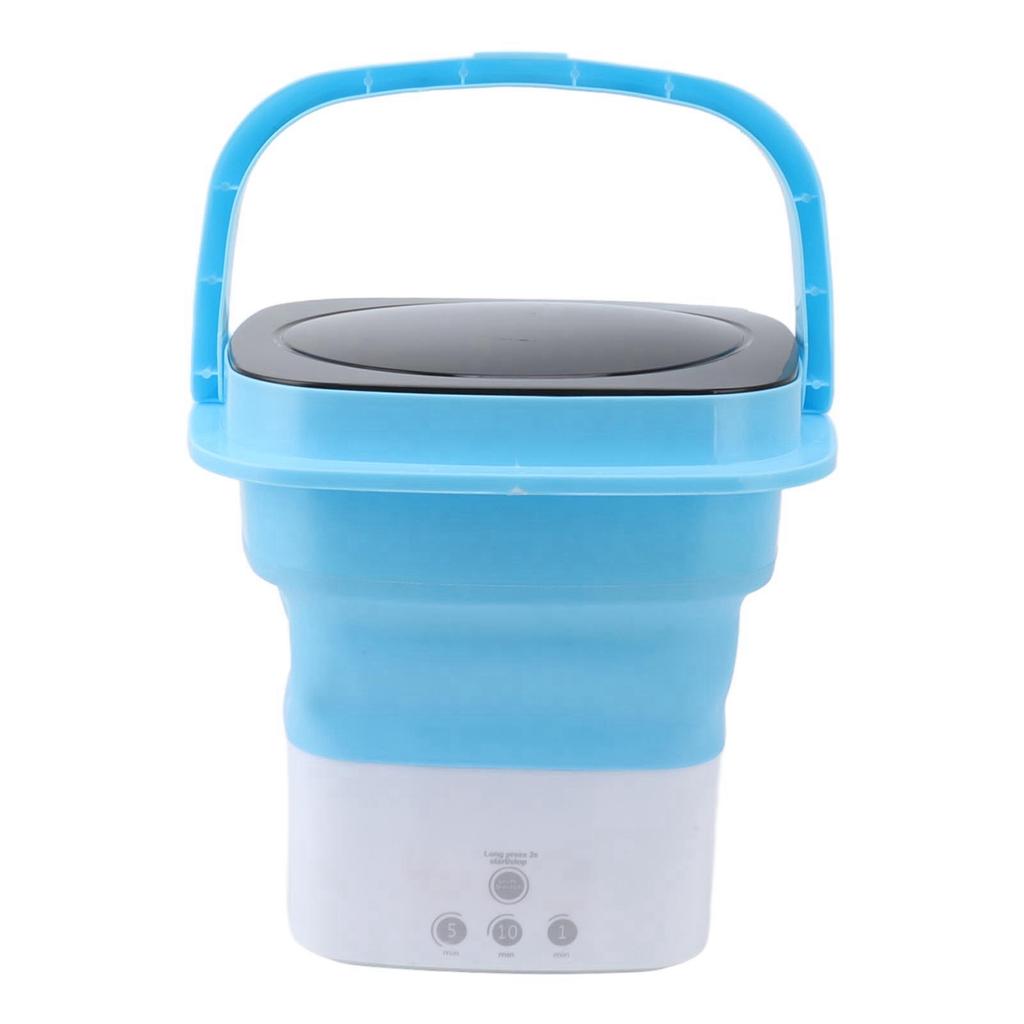 Mini Foldable Washer Mini Portable Bucket Washing Machine with Drain Pipe Adapter for Baby Clothes
