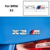 For BMW M X1 X3 X5 X6 X7 E30 E90 M3 E84 E83 F25 E91 E60 Car Trunk Styling 3D Chrome Metal Sticker Body  Sticker Accessories