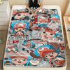 1PC Tony Tony Chopper Patterned Flannel Blanket Suitable For All Seasons For Home Decor Warmth And Comfort Gifts Holiday Present