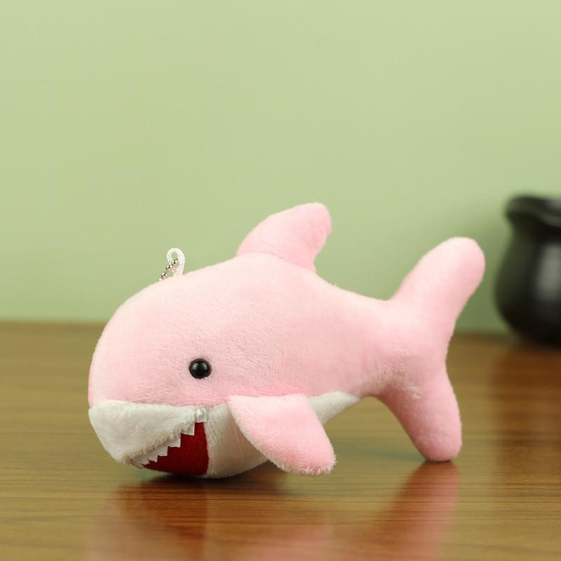 Очаровательный плюшевый брелок в виде акулы, милая плюшевая игрушка-акула для детей, аксессуар для рюкзака