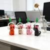 Милая статуэтка кошки 3D-печать, кошка с качающейся головой на пружине для приборной панели автомобиля, домашнего офиса, рабочего стола, коллекционный животный орнамент для игры