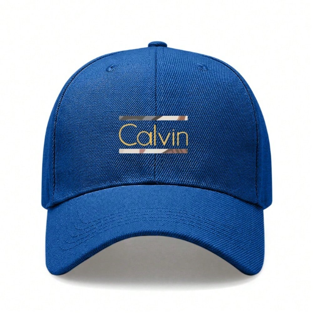 Минималистичная Бейсболка с принтом Calvin - Унисекс, Легкая, Дышащая, Полиэстер, Регулируемая, Повседневная, Модная Бейсболка для активного отдыха, Городских прогулок