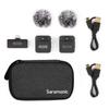Saramonic 2.4G Ultra-compact Wireless Microphone System (2 Transmitters, 1 USB-C Output Terminal Receiver) Black Blink100-B6