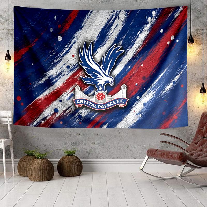 Crystal Palace Crest Design Tapestry, Unique Design Tapestry, Wall Decor for Bedroom,Livingroom, Playroom,Heartwarming Fan Holiday Gifts