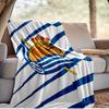 Real Sociedad Blanket Outdoor Flannel Blanket for Camping, Hiking, Garden Parties, Picnic Essentials,gift for family and friends