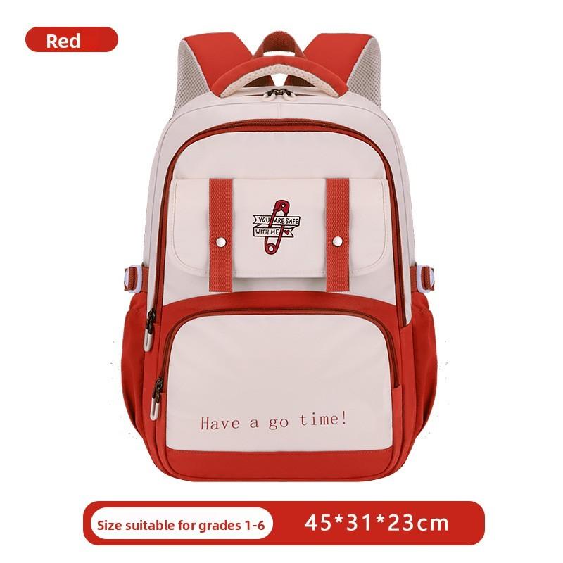 Letter Backpack Fashion With Waterproof Material For Middle School And Campus