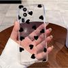 Чехол для телефона OPPO Reno 10 Pro Plus 5G Reno 10 Pro+ Прозрачный Роскошный Милый Заяц с Сердечками Забавный Мягкий Силиконовый ТПУ Защитная Задняя Крышка