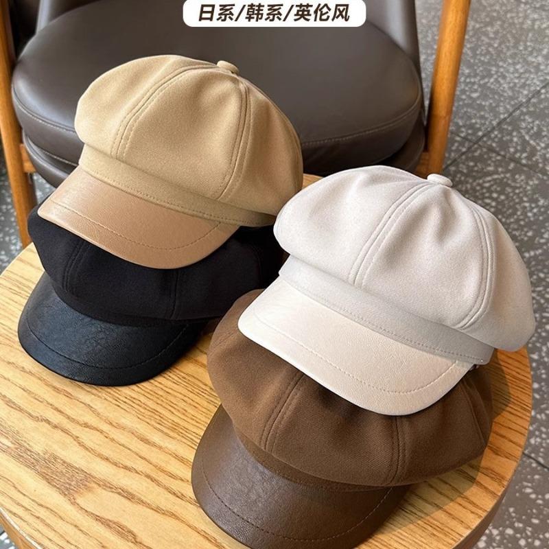 Осенне-зимняя шерстяная восьмиугольная шляпа женская для лица маленькая девочка литературная кепка газетчика тренд продвинутое чувство