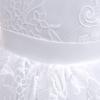 Girls Party Dress Puff Sleeve Embroidered Tulle Gown Kids Formal Occasion 4-7 Olds