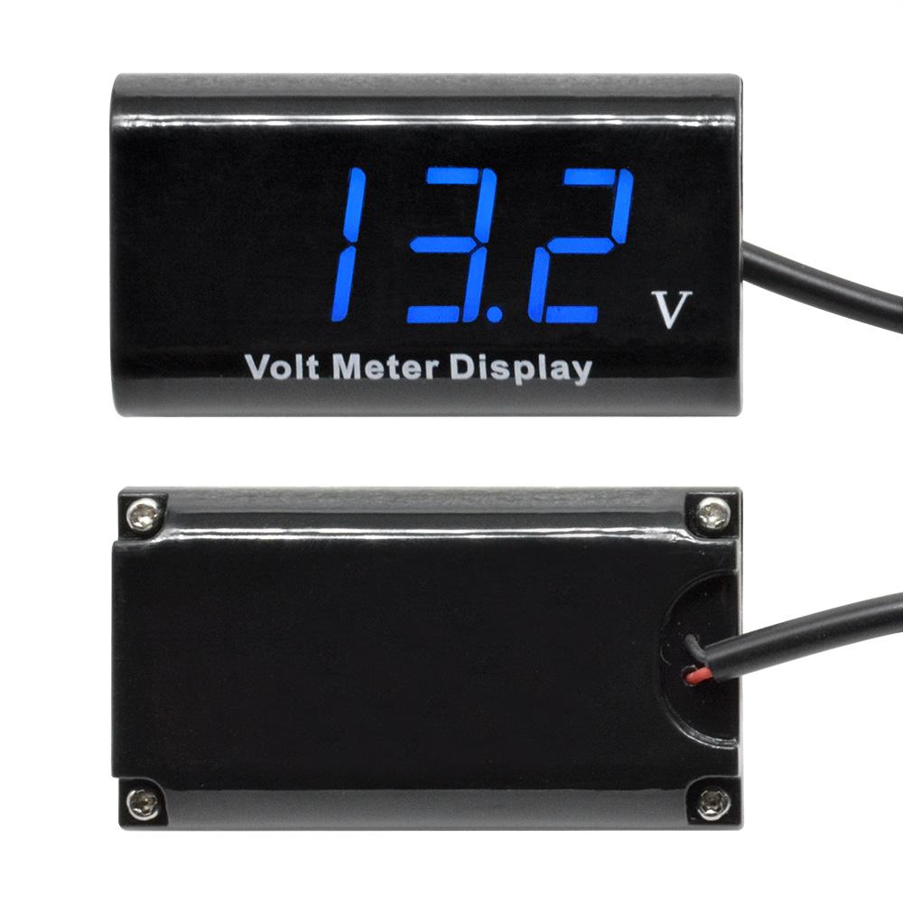 DC 8V-18V 0.56 inch Red Green Blue LED Digital Waterproof Voltmeter Voltage Tester Detector Voltmeter Motorcycle Car Battery