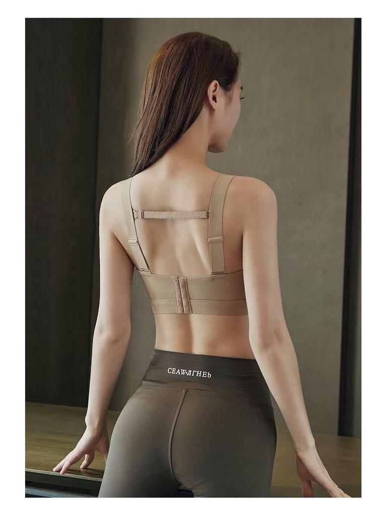 Бесшовный спортивный бюстгальтер без косточек для большой груди - Минимизирующий, Предотвращающий провисание, Боковая поддержка, Тонкий, Сглаживающий спину