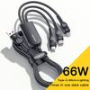 Essager 6A 66W 3 в 1 USB Type C Кабель Micro USB Провод для iPhone 14 13 12 Pro Max Samsung Xiaomi Huawei POCO Шнур для передачи данных мобильного телефона