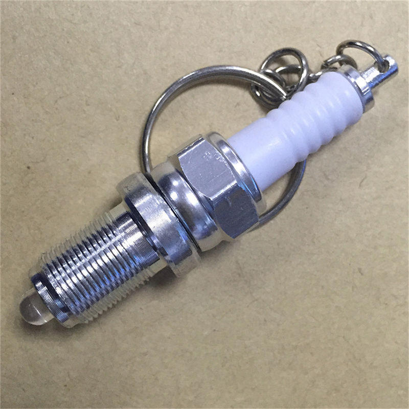 Повседневный светодиодный брелок для ключей со свечой зажигания брелок для ключей автомобильные детали брелок