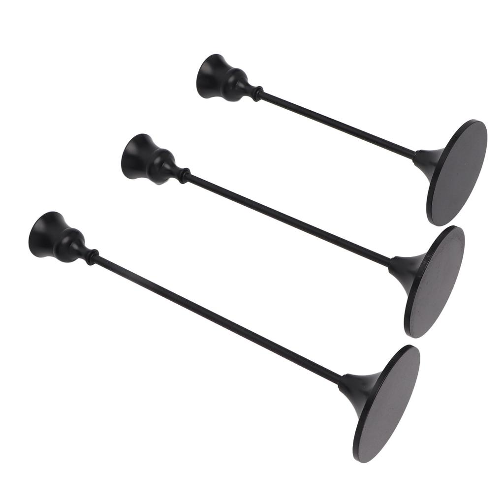 Металлический подсвечник в стиле ретро, изысканные черные конические подсвечники для настольного камина