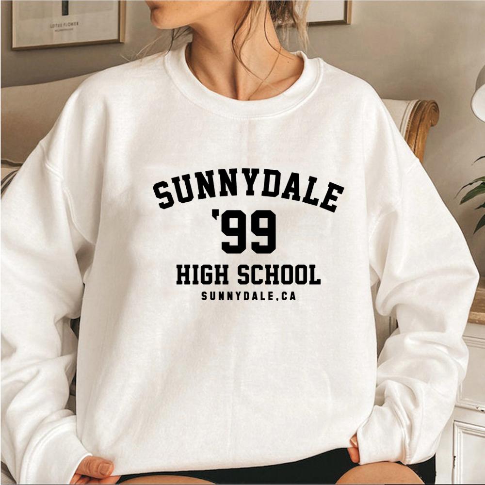 Свитшот Sunnydale High School унисекс Свитшот Sunnydale с капюшоном в стиле телешоу с длинным рукавом и круглым вырезом Пуловер для женщин с капюшоном
