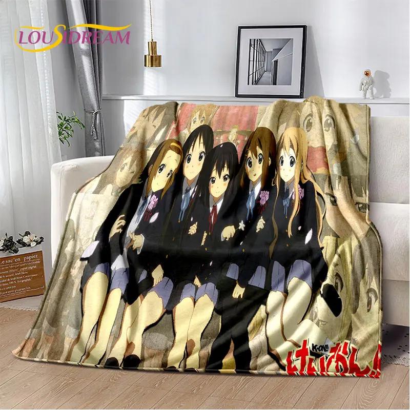K-ON Cartoon Cute Lolita Kawaii Girls Мягкое плюшевое одеяло, фланелевое одеяло, плед для гостиной, спальни, кровати, дивана, пикника