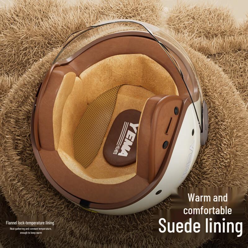 YEMA 611S Винтажный 3/4 Мотошлем