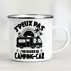 Camping Car Enamel Mug Adventure Together Cup Gift Idea for Camper Van Picnic Metal Insulating Outside Outdoor Festival Travel