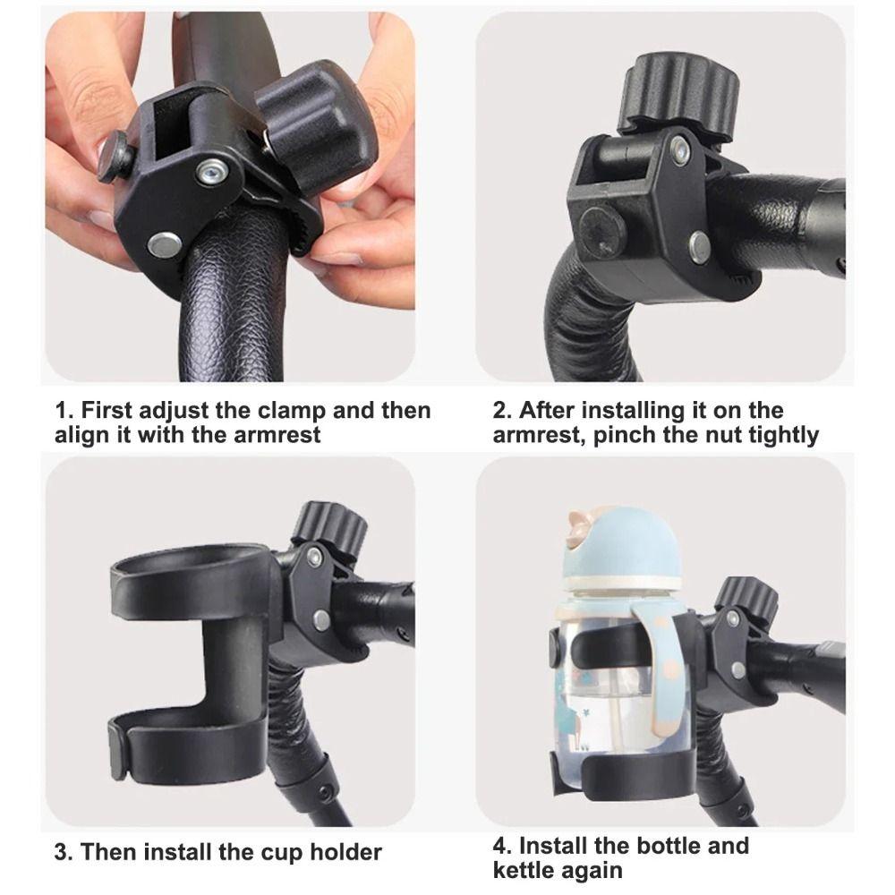 Universal Baby Stroller Water Cup Holder Plastic Drink Cup Holder Bicycle Cup Holder Baby Stroller