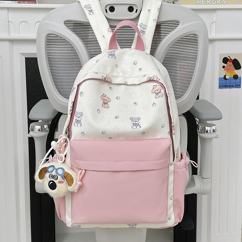 Schoolbag Japan and Korea schoolbag Junior high school girl High school student niche cute new girl large capacity backpack