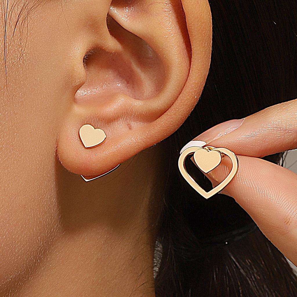 Ретро Минималистичные Геометрические Квадратные Съемные Треугольники Серьги-гвоздики из нержавеющей стали для женщин Модные циркониевые аксессуары для вечеринки