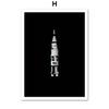 Астронавт Ракета Луна Космос Настенная картина на холсте Винтаж плакаты на скандинавскую тему и принты настенные панно для гостиной домашний декор