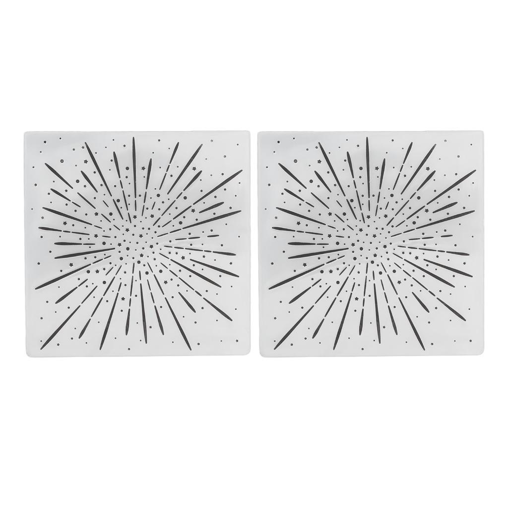 2 шт. Папки для тиснения Пластиковый материал Прозрачный внешний вид Изготовление тисненого шаблона для карты