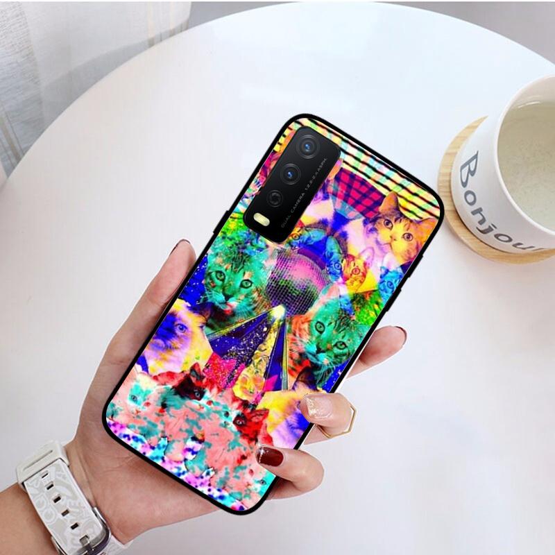 Красочный психоделический триповый арт-чехол для телефона VIVO Y31 Y21 Y70 Y21S Y20 Y72 1907 Y12 Y11S Y53S Y33S Y55 Y76 Y51 Y15S Y01