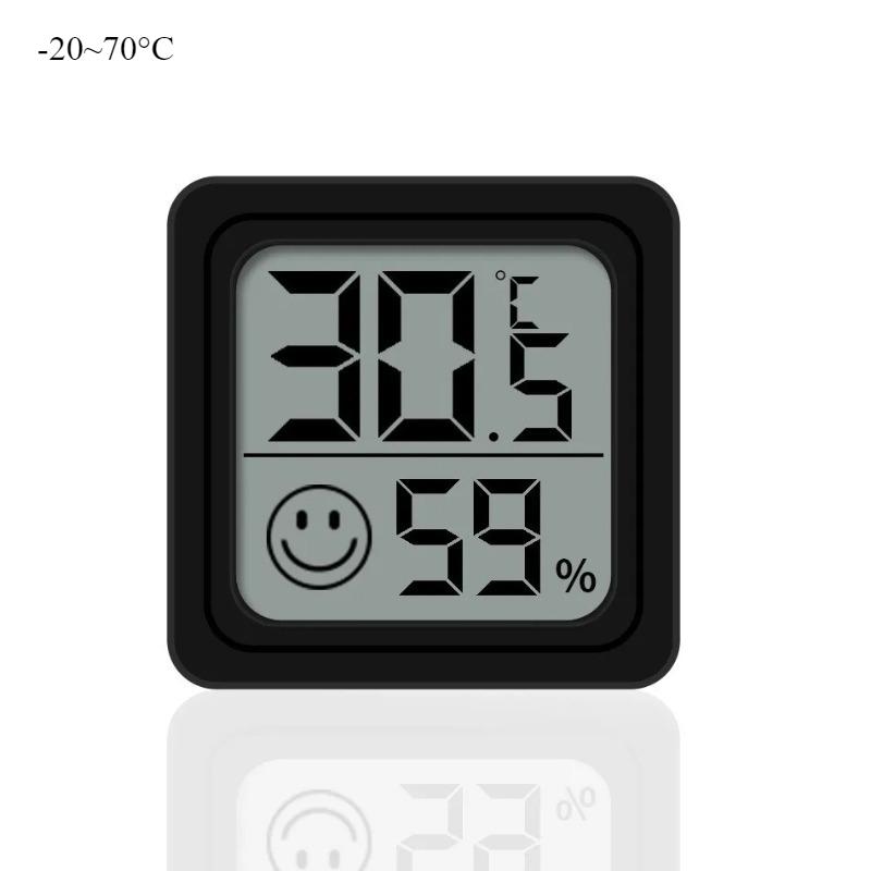 Upgraded Smart Thermometer Hygrometer with Switch Digital Temperature Humidity Meter for Car Fridge Home Baby Room -20~70°C