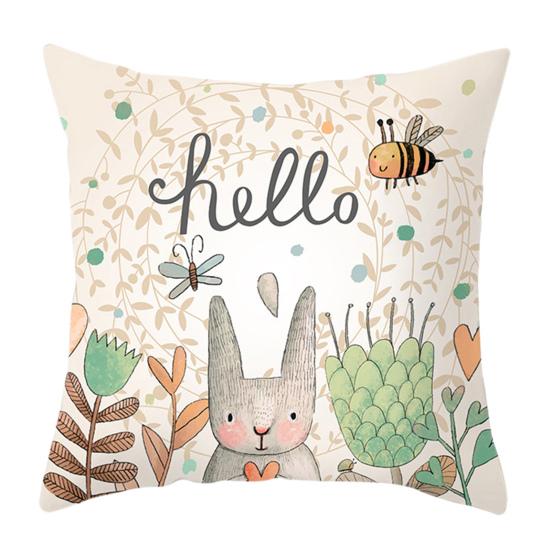 Наволочка с буквами, потайная молния, декоративная Пасхальный кролик, яйца, диван, спальня, автомобильная подушка, чехлы, товары для дома