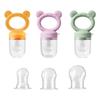 1 Set Food Grade Teething And Feeding Pacifier Silicone Fruit And Vegetable Feeder For Infants And Toddlers 6-36 Months
