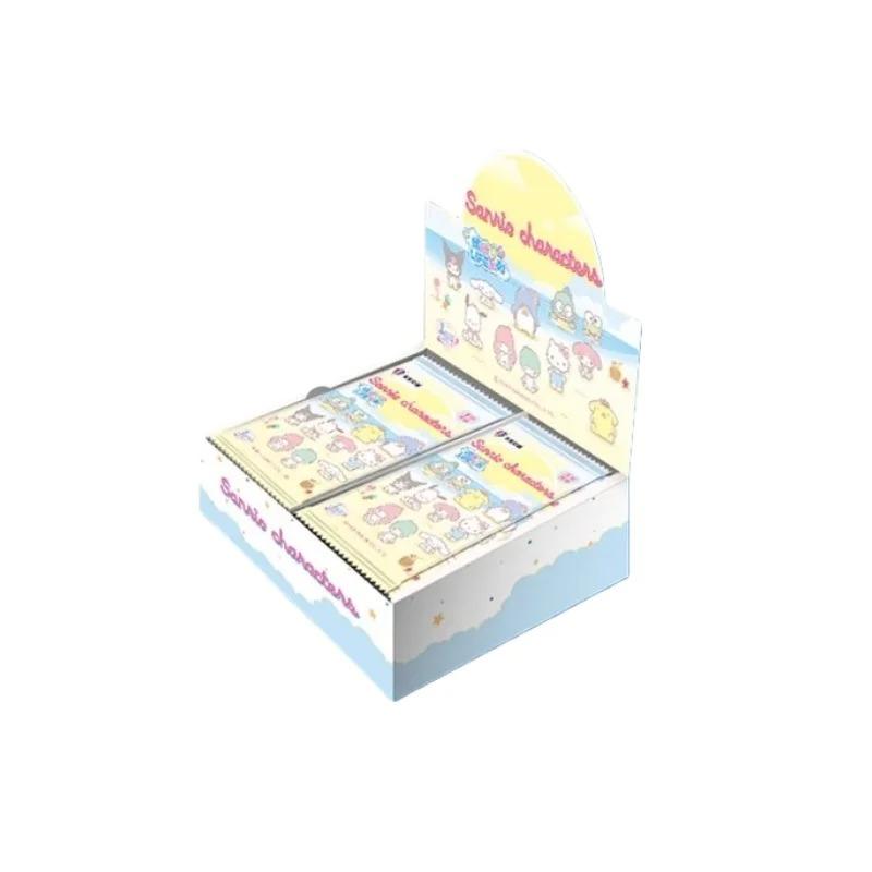 KB Официальный Новый набор Sanrio Family Time Capsule Подарочный набор Коллекционные карточки My Melody Kuromi Карточки Аниме-товары Праздничные подарки