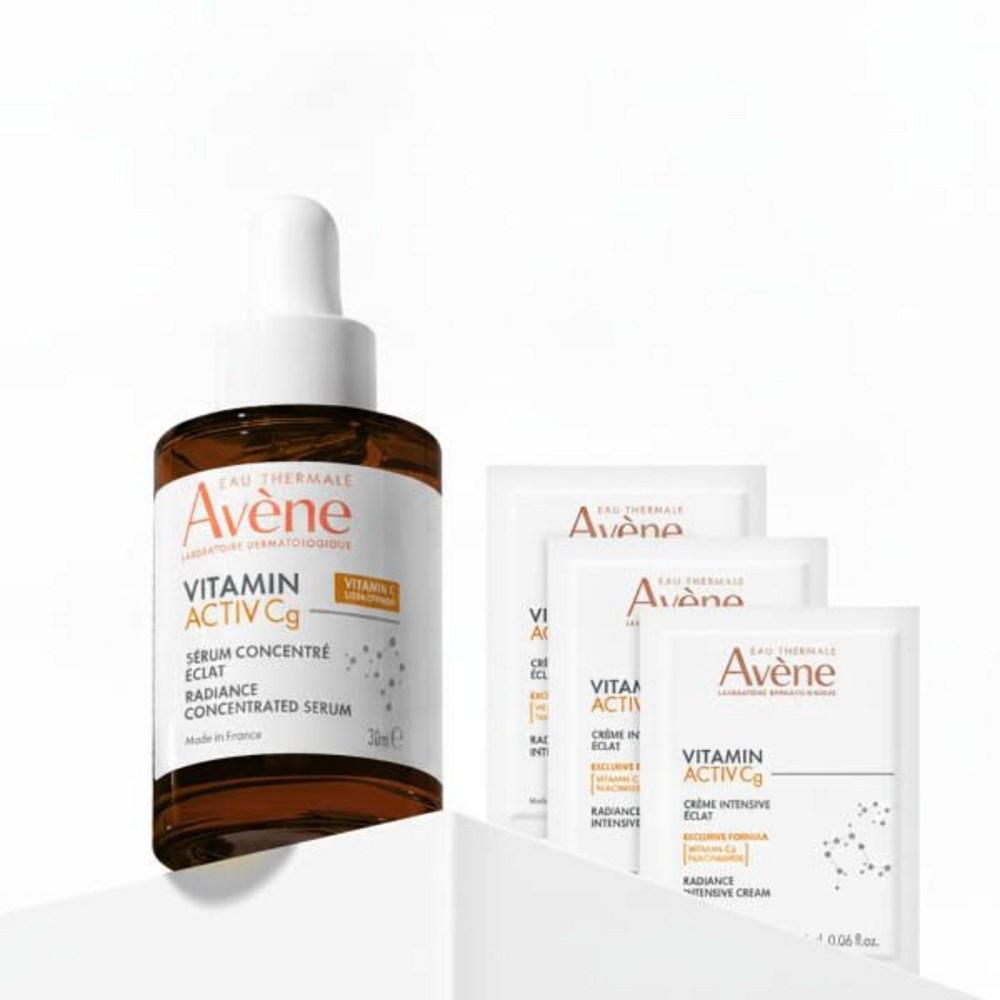 Avène VACg Активная сыворотка с витамином Cg 30 мл Набор + Активный крем с витамином Cg 2 мл 3 Сияние Антиоксидант 1 шт