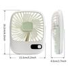 LED Digital Display Portable Vertical Fan Adjustable Personal Desk Fan  Household Dormitory