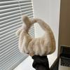 Fashion Plush Handbag 2025 Winter New Niche Design Foreign Style One Shoulder Messenger Bag Dumpling Bag