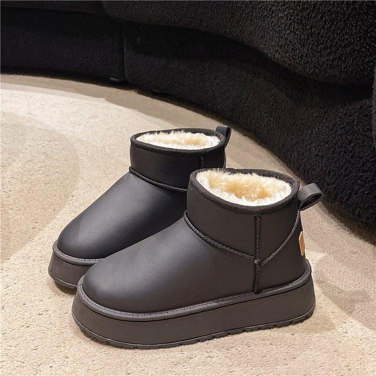 Зимние женские короткие плюшевые теплые зимние ботинки, повседневная обувь, новые замшевые ботильоны «Челси» на плоской подошве, женская обувь на платформе, Botas