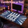Dallas Cowboys Customized Name Text Mouse Pad, Large Desk Mouse Mat Personalized Home Office Present