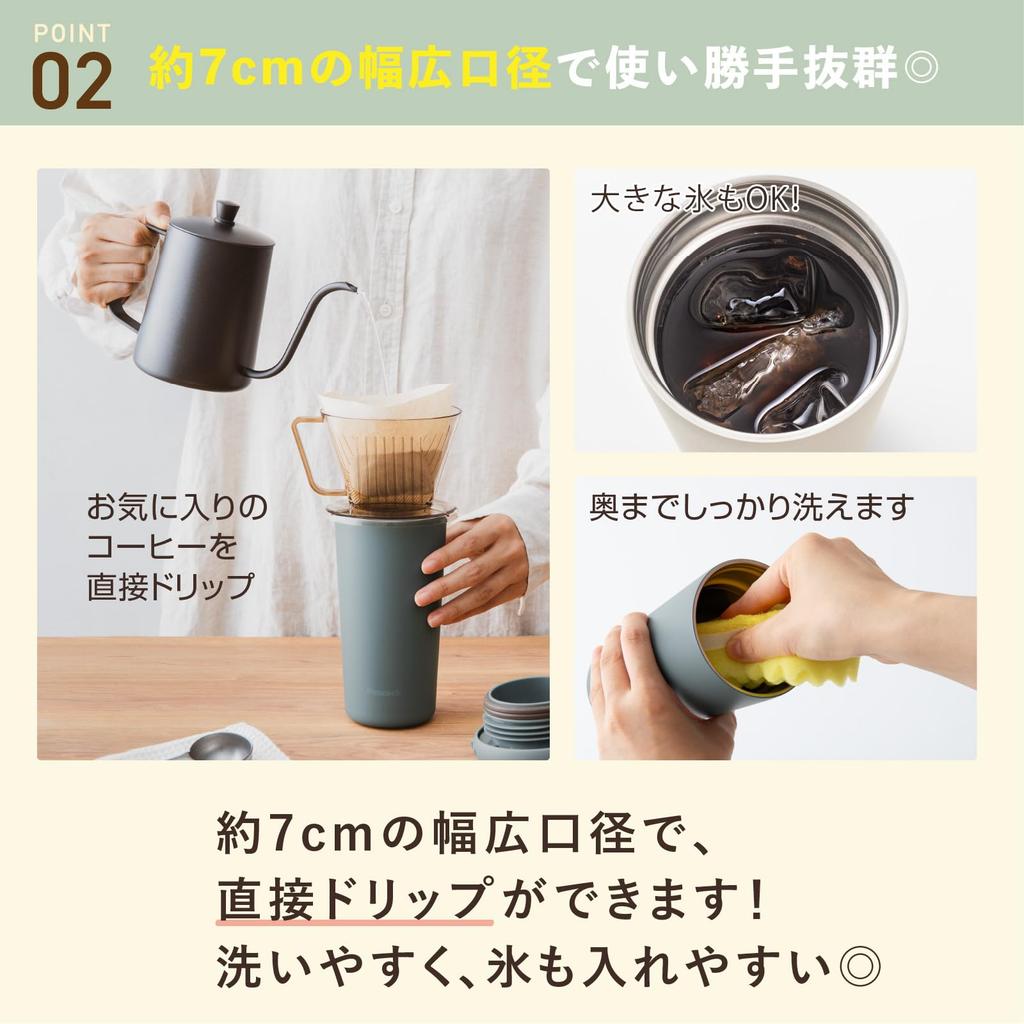 Бутылка для воды Peacock объемом 300 мл, вакуумная изоляция, термостакан One Touch, широкое горлышко, антибактериальная кружка, бутылка-термос, белый W The-peacock 0,3 л