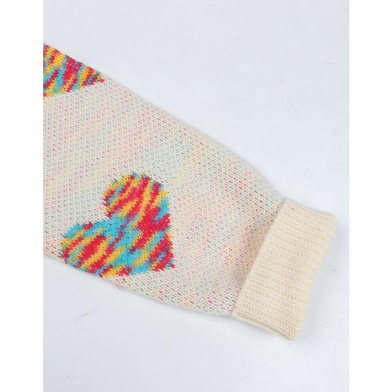 Женский свободный свитер осень/зима, вязаный жаккардовый свитер Love