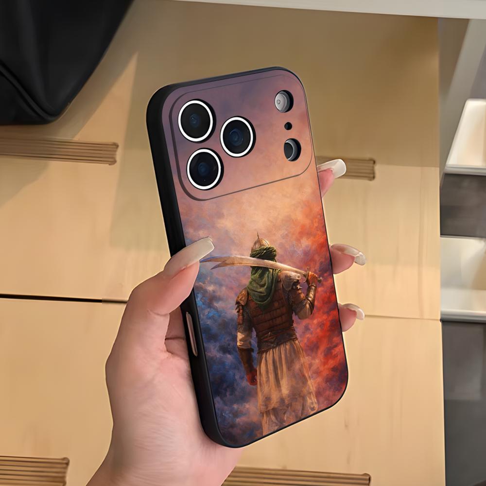 Чехол для телефона Шиитский Али Имам Хусейн Для IPhone 17 Air 16 E Pro Max 15 14 13 Mini 12 Pro 11 Max Plus Черный Мягкий