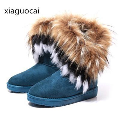 Модные австралийские модные зимние женские сапоги на меху, водонепроницаемые, теплые, женские зимние сапоги, без застежек, плоские, однотонные, ботильоны Z486 35