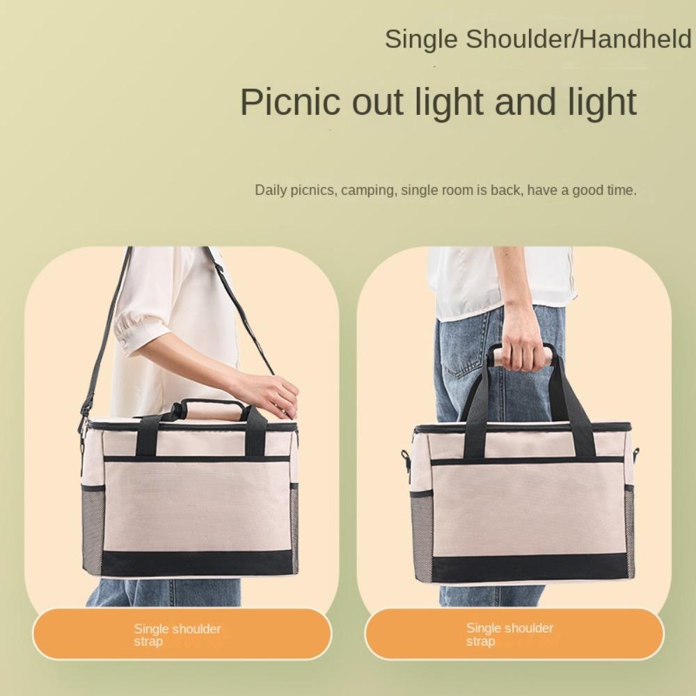 4-6h Heat Preservation Camping Picnic Bag Portable Insulated Lunch Bag Thermal Pie Carrier Potluck