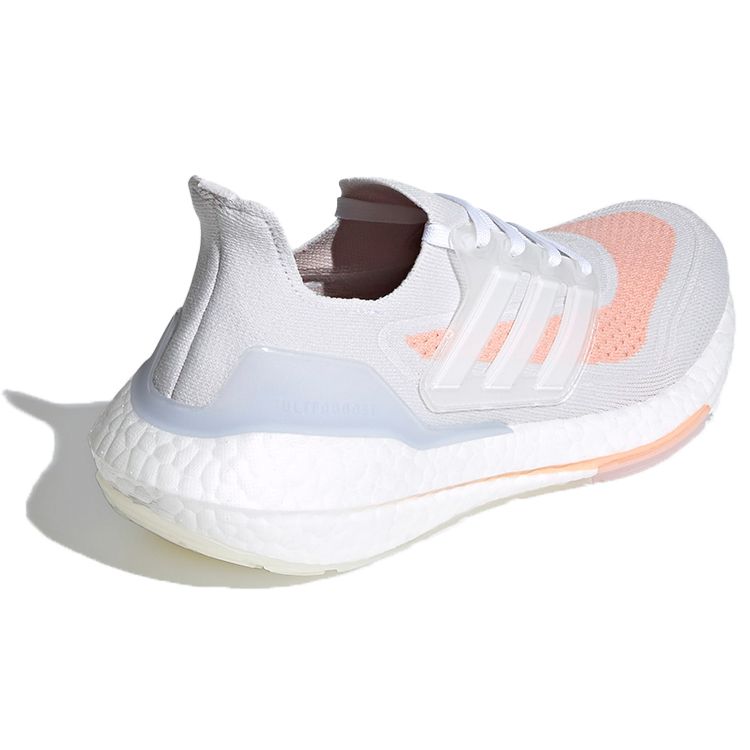 Adidas UltraBoost 21 White Glow Pink Женские кроссовки Кристально-белые облачно-белые FY0396
